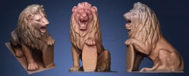 3D model Lion statue38 (STL)